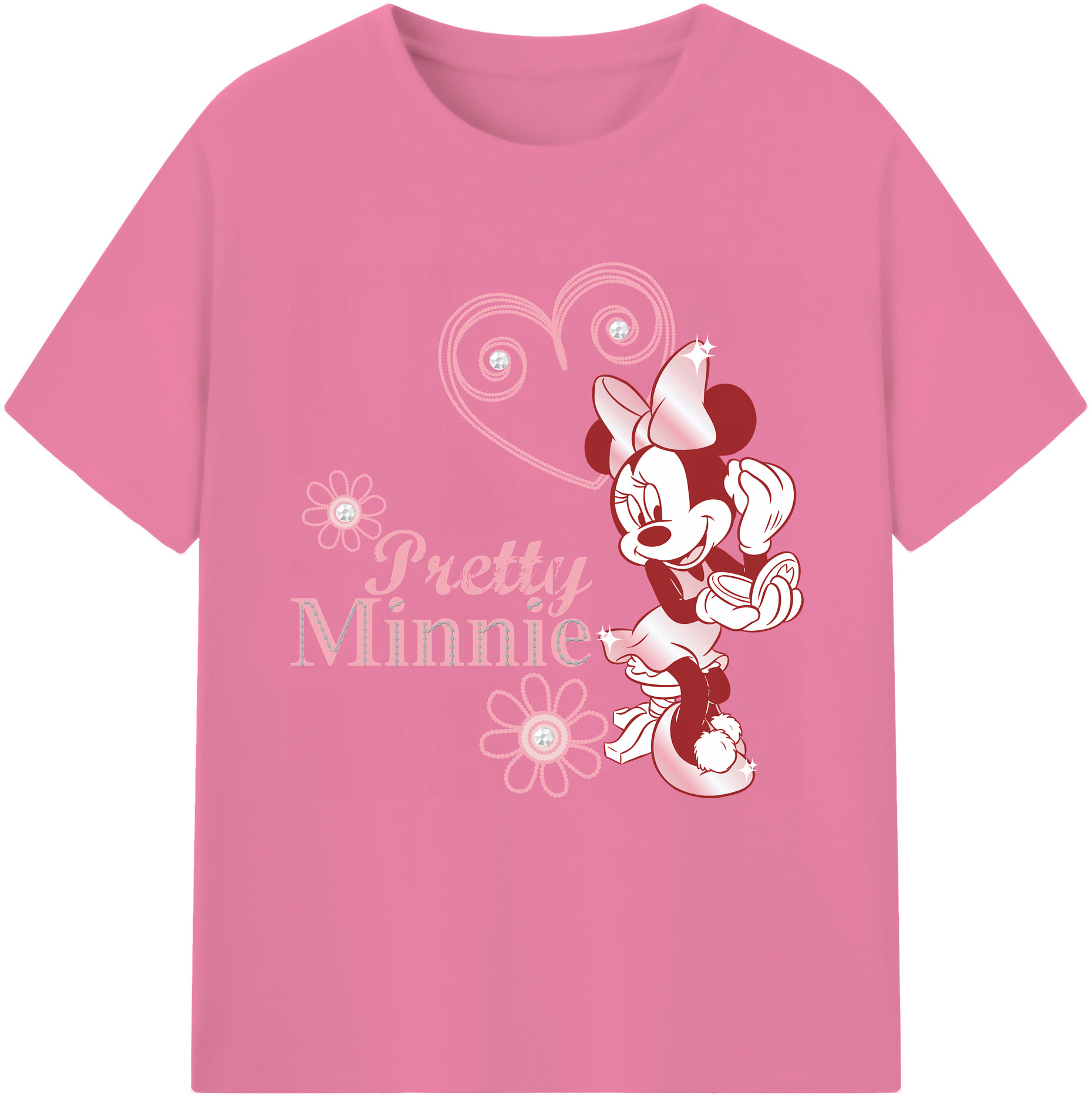 （画像用） ミッキーマウス Mickey Mouse 綿100％半袖Tシャツ（フロントプリント）